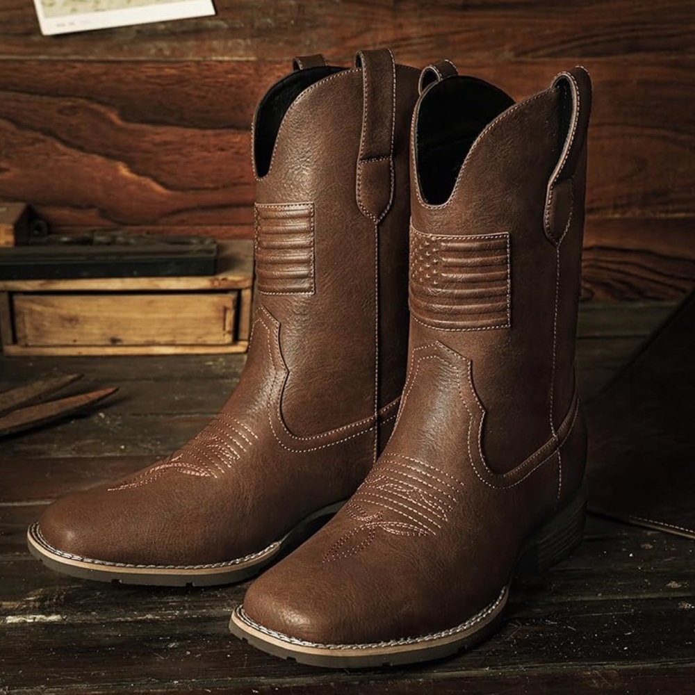 Classic Brown Cowboy Boots